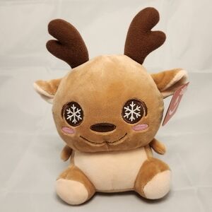 Brand New 7” Aurora Squishiverse Squishy Reindeer Plush Stuffed Animal